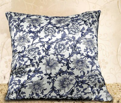 PURE SILK Zipper European Style Luxury Silk Pillow Cushion Cover,Christmas/Home/Car/Sofa decorative