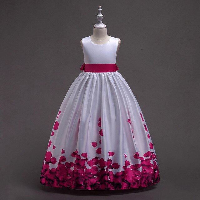 Fashion Princess Flower Girl Dress For Girls Formal Wedding Party Dresses Birthday Christmas Clothes