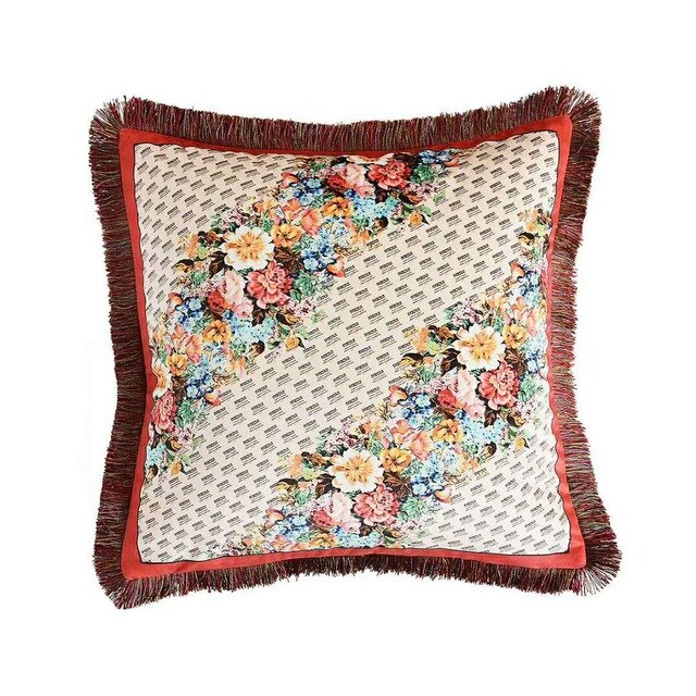 Luxury Classical Design Animal Velvet Tassel Cushion Cover Christmas Pillow Cover Pillowcase Home Decorative Sofa Throw Pillows