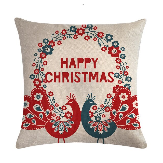 Christmas Theme New Bed Home Decor Pillow Cover Christmas Xmas Decorations Home Pillow Cover Cushion Cover coussin ZY830