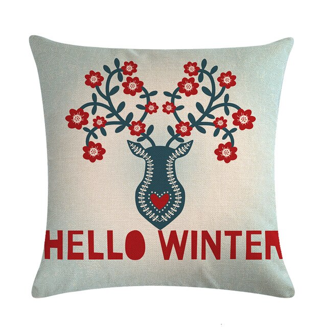 Christmas Theme New Bed Home Decor Pillow Cover Christmas Xmas Decorations Home Pillow Cover Cushion Cover coussin ZY830