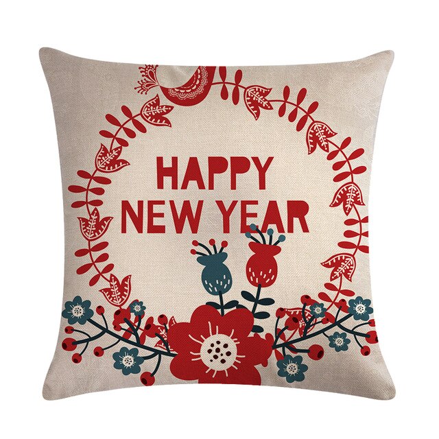 Christmas Theme New Bed Home Decor Pillow Cover Christmas Xmas Decorations Home Pillow Cover Cushion Cover coussin ZY830