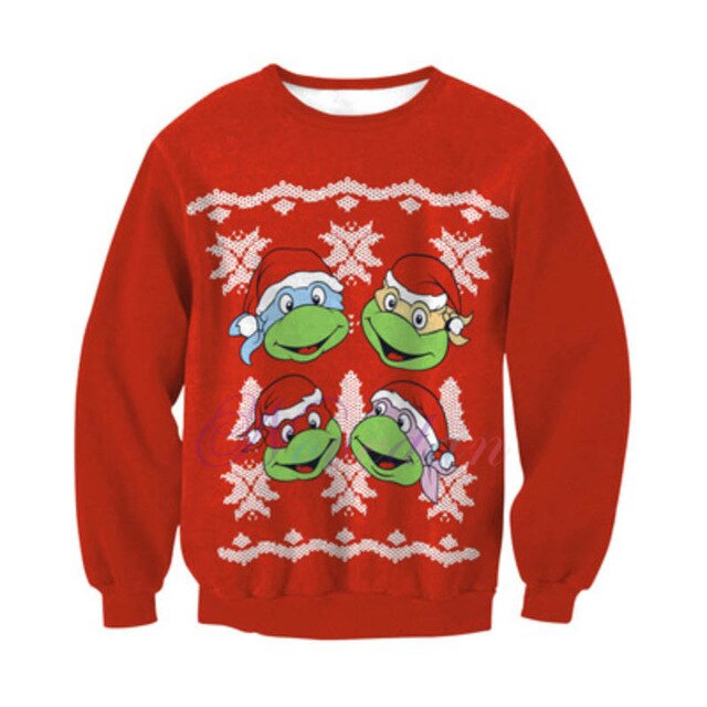 3D Printed Hoodie Sweatshirt Pullover Christmas Costume Gift for Women Men Family Christmas Sweater 2019