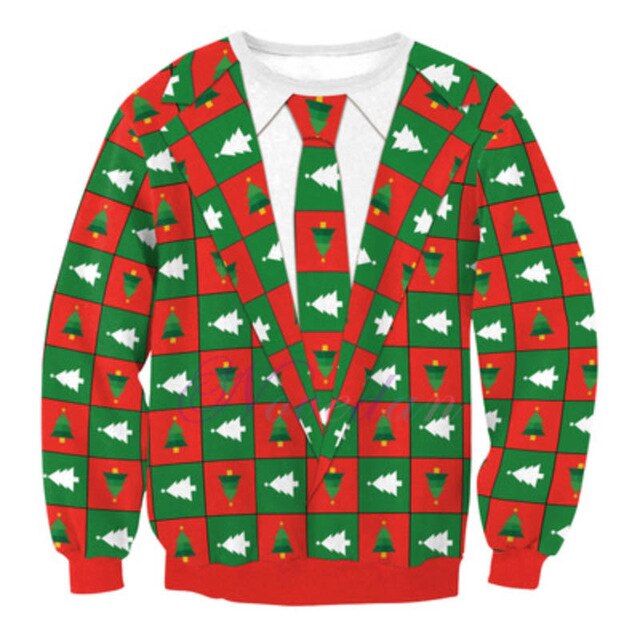 3D Printed Hoodie Sweatshirt Pullover Christmas Costume Gift for Women Men Family Christmas Sweater 2019