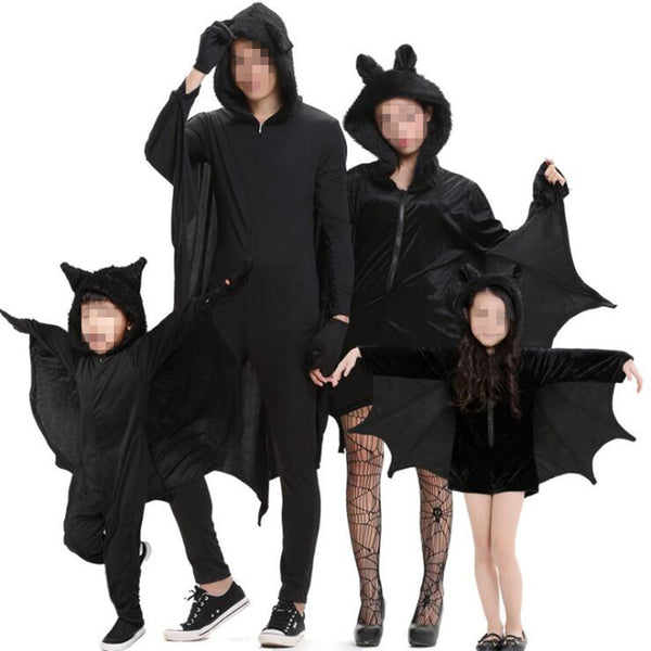 Children Boy Girls Women Men Bat Vampire Cosplay Performance Family Costumes Party Costume Halloween Christmas navidad