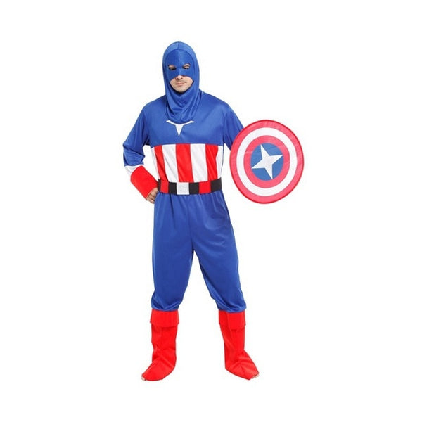 Umorden Captain America Costume Super Hero Cosplay Family Halloween Christmas Purim Carnival Costumes for Men Boys