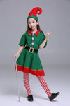 Christmas gift party dress costume parent and kids family clothes elf cosplay costume Peter Pan halloween costume for kids adult