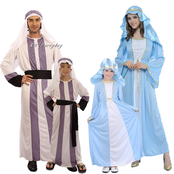 Children Adults Aarb Princess Dubai Prince Costume Family Cosplay Costumes Halloween Masquerade Party Supplies Christmas