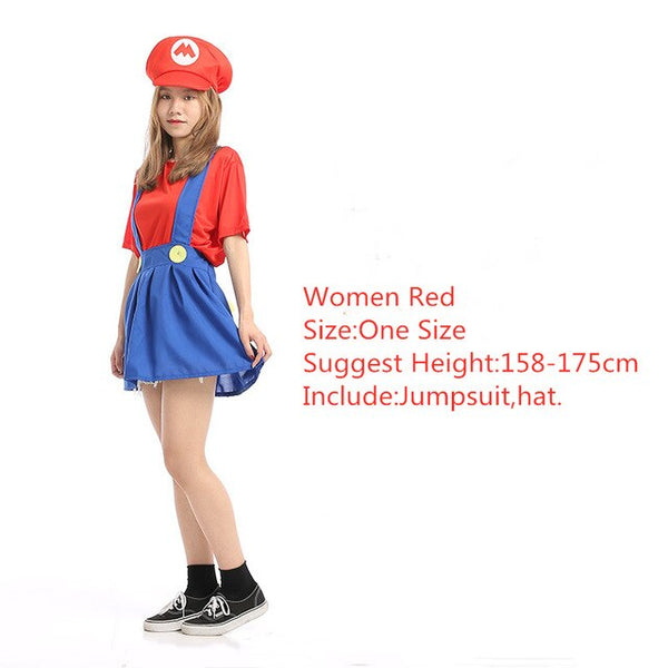 Halloween Super Mario Bros Cosplay Costume Family Matching Clothes Luigi Mario Costume Children Cosplay Christmas Party Wear