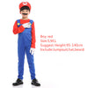 Halloween Super Mario Bros Cosplay Costume Family Matching Clothes Luigi Mario Costume Children Cosplay Christmas Party Wear