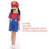 Halloween Super Mario Bros Cosplay Costume Family Matching Clothes Luigi Mario Costume Children Cosplay Christmas Party Wear