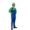 New Super Mario Cosplay Costumes Kids Adult Funy Luigi Bros Plumber Purim Cartoon Fancy Ball Dress Family Christmas Party Suit