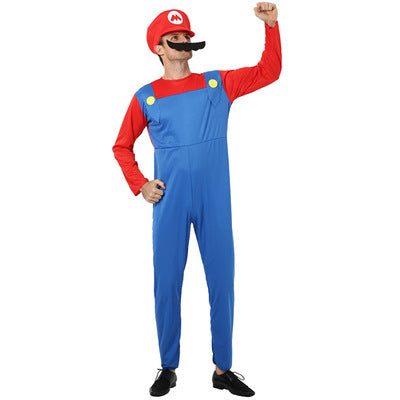 Cosplay Super Mario Costume Luigi Bros Cosplay Anime Clothes Jumpsuit Sets Halloween Christmas Family Party Super Mario Cos