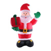 2.4m Inflatable Christmas Santa Claus with Built-in White Light Outdoors Christmas Decorations for Home Yard Garden AC100-240V