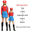 Adult Halloween Super Mario Costumes Cosplay Children family Funy Luigi Bros Plumber Purim Costume Fancy Christmas party Dress