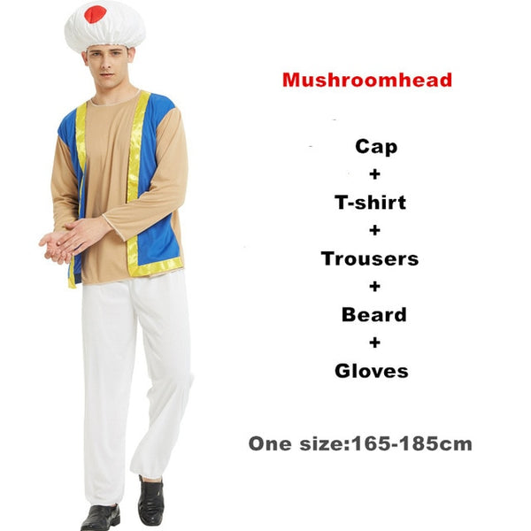 Adult Halloween Super Mario Costumes Cosplay Children family Funy Luigi Bros Plumber Purim Costume Fancy Christmas party Dress