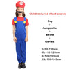 Adult Halloween Super Mario Costumes Cosplay Children family Funy Luigi Bros Plumber Purim Costume Fancy Christmas party Dress