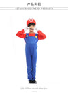 2019 Adult Super Mario Cosplay Costumes Children Family Funy Luigi Bros Plumber Purim Costume Fancy Dress Christmas Party