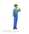 2019 Adult Super Mario Cosplay Costumes Children Family Funy Luigi Bros Plumber Purim Costume Fancy Dress Christmas Party