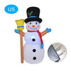 2019 Newest Christmas Light Rotating Inflatable Lamp Christmas Snowman Mold For Courtyard Decorations