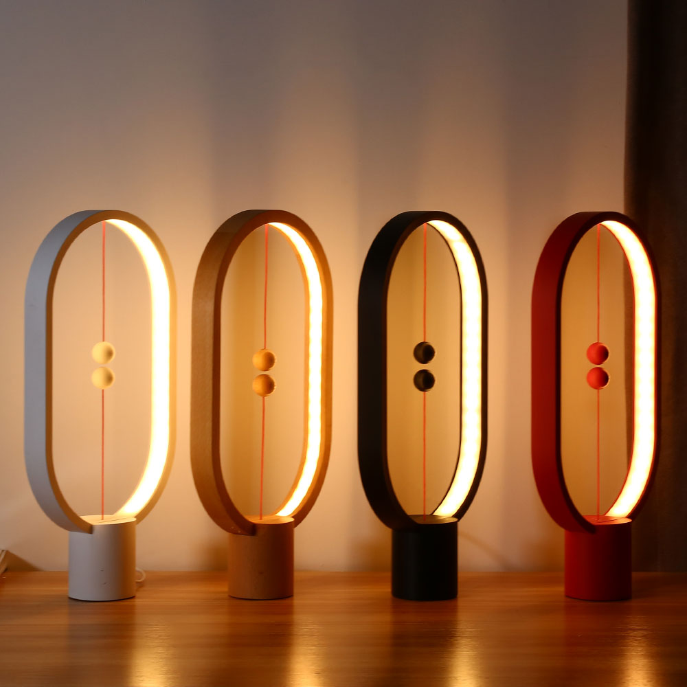 LightMe Creative Smart Balance Magnetic Switch LED Table Night Light Lamp For Halloween Christmas Lights Decoration 2019