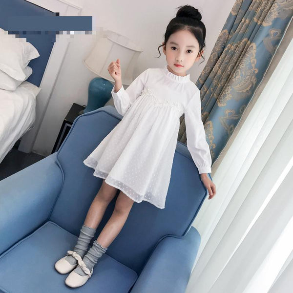 2019 New Kids Girls Dress Autumn Party Dress Girls Wedding Dress Christmas Clothes Long Sleeve Toddler Dresses 3 4 6 8 10 12 14