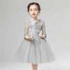 2019 New Highend Elegant Girls Children's Princess Lace Dresses Half sleeves Christmas Clothes Wedding Birthday Party Dress