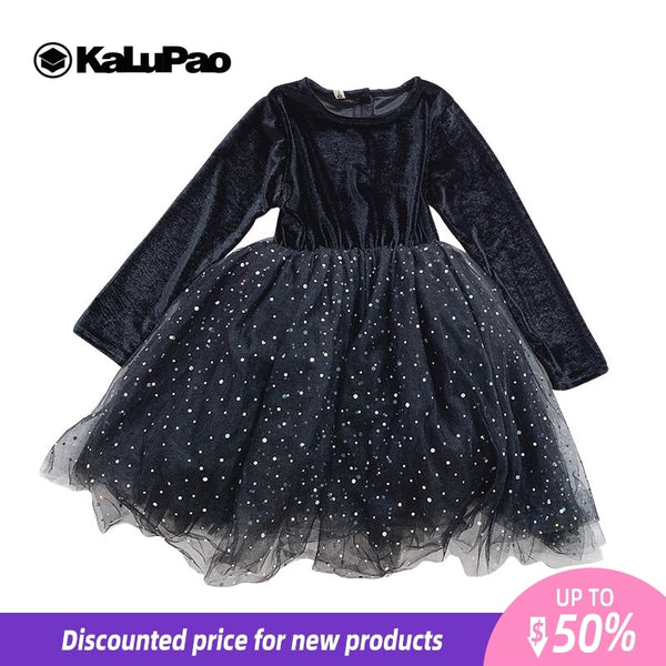 christmas clothes baby girl halloween party dress princess costume kids dresses for girls  winter 2019 long sleeve tutu dress bl