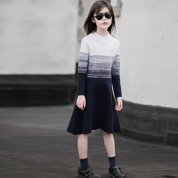 Atumn Spring Winter Clothing Girls Sweaters Christmas Dress Morther And Daughter Clothes Party Dress For Kids Girl Knit Dresses