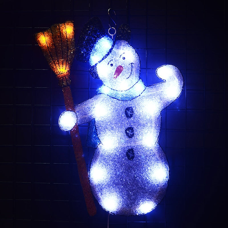 2D xmas snowman - 19.3 in. Tall 24V christmas light decoration outdoor fairy light navidad 2018 wedding light decoration party