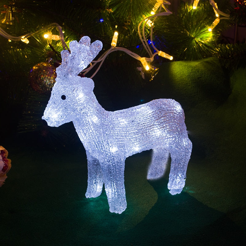 Toprex 3D christmas reindeer lighting Battery operated christmas lights indoor party decoration xmas tree light