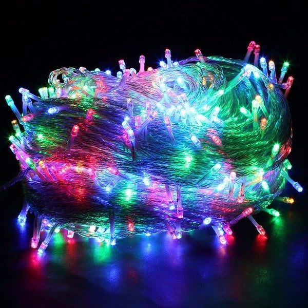 Waterproof Outdoor Garden Garland Light 100M LED Fairy String Lights 600 Lamps Christmas Party Wedding Holiday Decoration