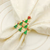 100/PCS hotel napkin button western restaurant Christmas tree napkin ring napkin ring mouth cloth ring