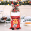 Drawstring Christmas Wine Bottle Cover Bags Holiday Home Party Decoration Santa Claus/Snowman/Elk/Bear