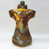 50pcs Christmas Bottle Covers Cheongsam Wine Bags Silk Brocade Wine Bottle Clothes Chinese Style Home Decoration