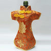 50pcs Christmas Bottle Covers Cheongsam Wine Bags Silk Brocade Wine Bottle Clothes Chinese Style Home Decoration