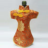 100pcs Silk Brocade Wine Bottle Clothes Chinese style Cheongsam Wine Bags Christmas Bottle Cover Table Decoration