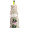 Drawstring Decorative Wine Bottle Cover Bags navidad Christmas Holiday Dining Table Home Party Decoration Santa Claus/Snowman