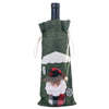 Drawstring Decorative Wine Bottle Cover Bags navidad Christmas Holiday Dining Table Home Party Decoration Santa Claus/Snowman