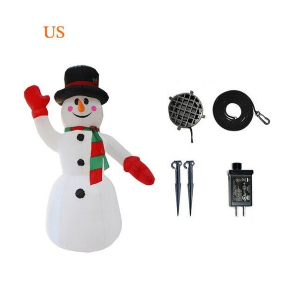 2.4M Height Christmas Blower Party Light Supplies Christmas Inflatable Light for Outdoor Party Snowman Home Decoration