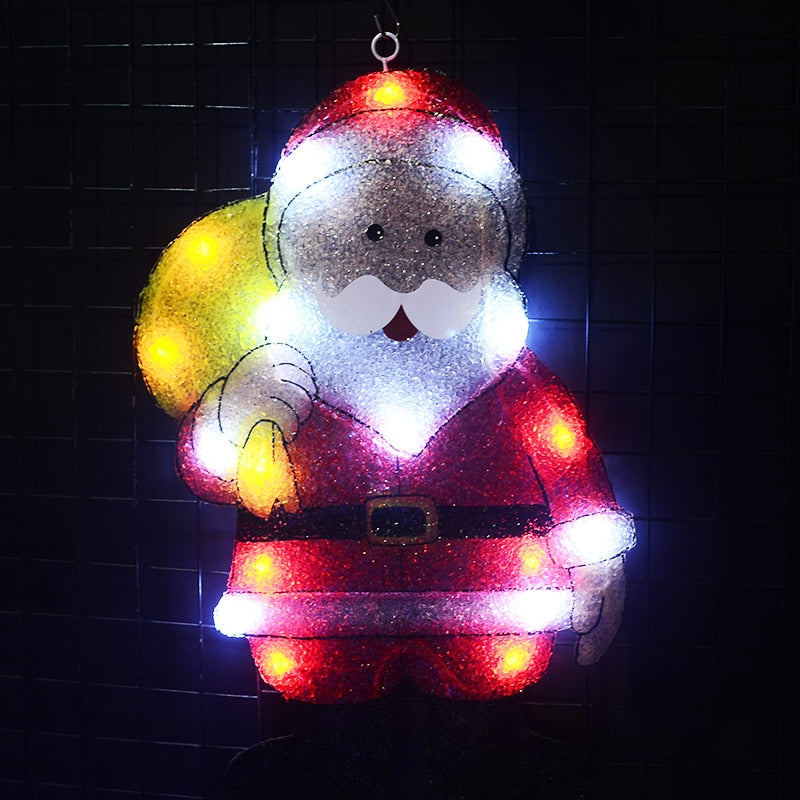 Toprex 2D christmas santa clause navidad exterior led decoration xmas party lights christmas decorations for home