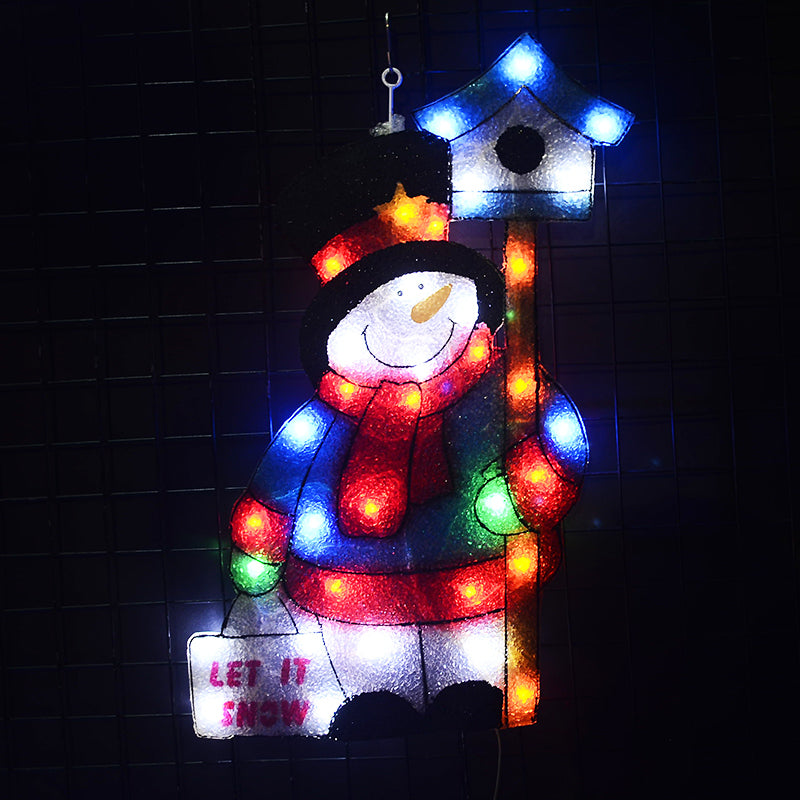 24V christmas snowman motif light - 22.24 in. Tall fairy lights christmas decoration holiday decoration home xmas tree light
