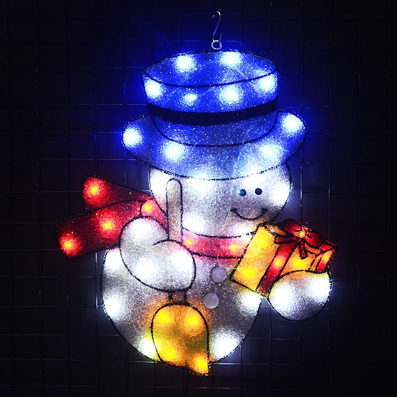 2D snowman xmas lights christmas outdoor decoration holiday home decoration fancy lights navidad tree light
