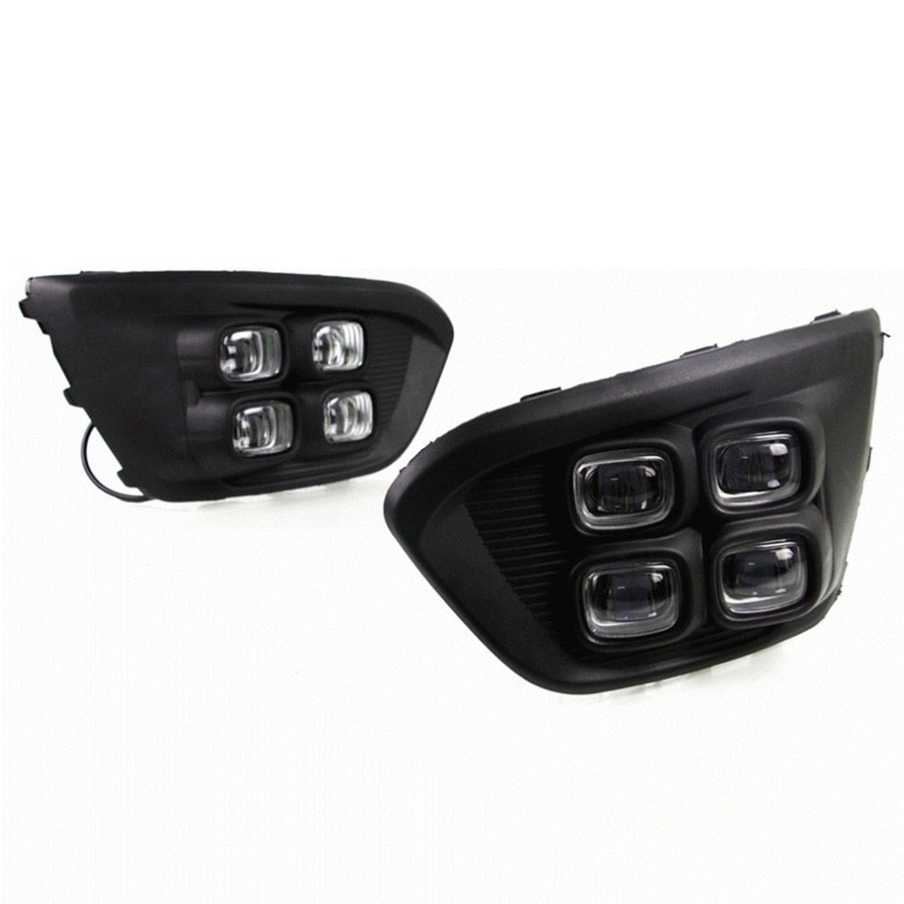2Pcs LED DRL Daytime Running Light Fog Lamp For Hyundai IX45 For Santa Fe Durable Daytime Light Lamp