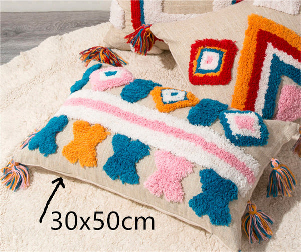 Handmade Pillow Cushion Cover 3D Embroidery Housse De Coussin Cojines Decorativos Para Sofa Christmas Decorations For Home