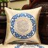 Luxury Embroidered Chinese Silk Cushion Cover Pillow Case Sofa Chair Christmas Home Decoration Classic Lumbar Pillow Covers