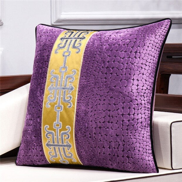 Chinese Cut Pile Pillow Cushion Cover Housse De Coussin Christmas Decorations For Home Decorative Pillows Luxury Cushions Covers