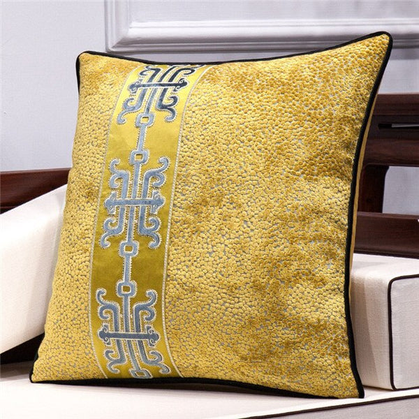 Chinese Cut Pile Pillow Cushion Cover Housse De Coussin Christmas Decorations For Home Decorative Pillows Luxury Cushions Covers