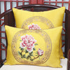 Latest Lotus Peony Fabric Cushion Cover Pillow Case Christmas Home Decoration Sofa Chair Chinese style Lumbar Pillow Cover