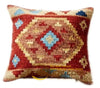 Wool Kilim Floral Pillow / Cushion Cover Handmade Woven Bed Head Cushions New Wool Woolen Needlepoint Christmas Round Cushion